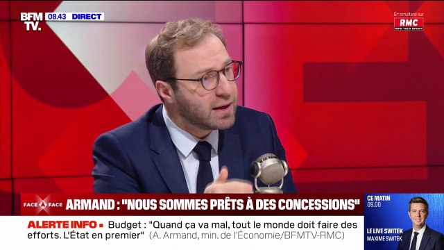 Le ministre de l'Économie se dit prêt à faire des concessions pour éviter la censure du gouvernement Barnier