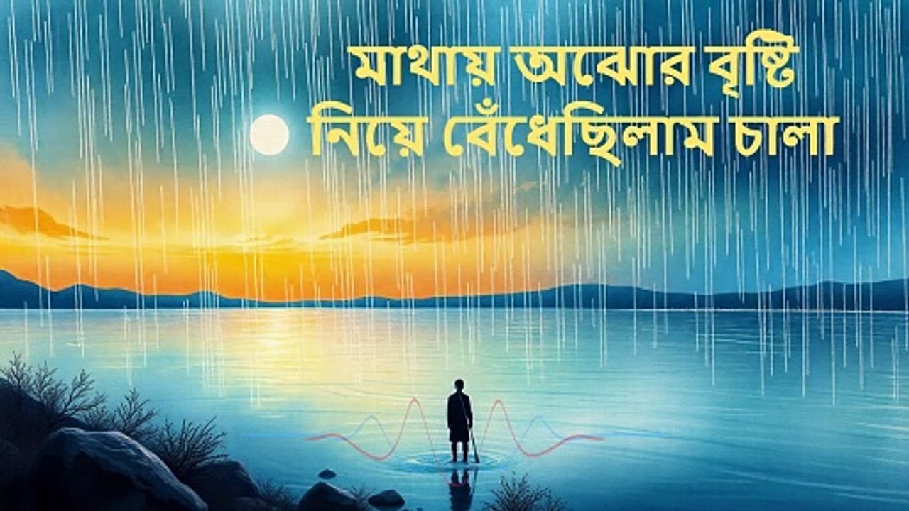 মাথায় অঝোর বৃষ্টি নিয়ে বেঁধেছিলাম চালা