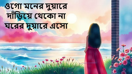 ওগো মনের দুয়ারে দাঁড়িয়ে থেকো না ঘরের দুয়ারে এসো