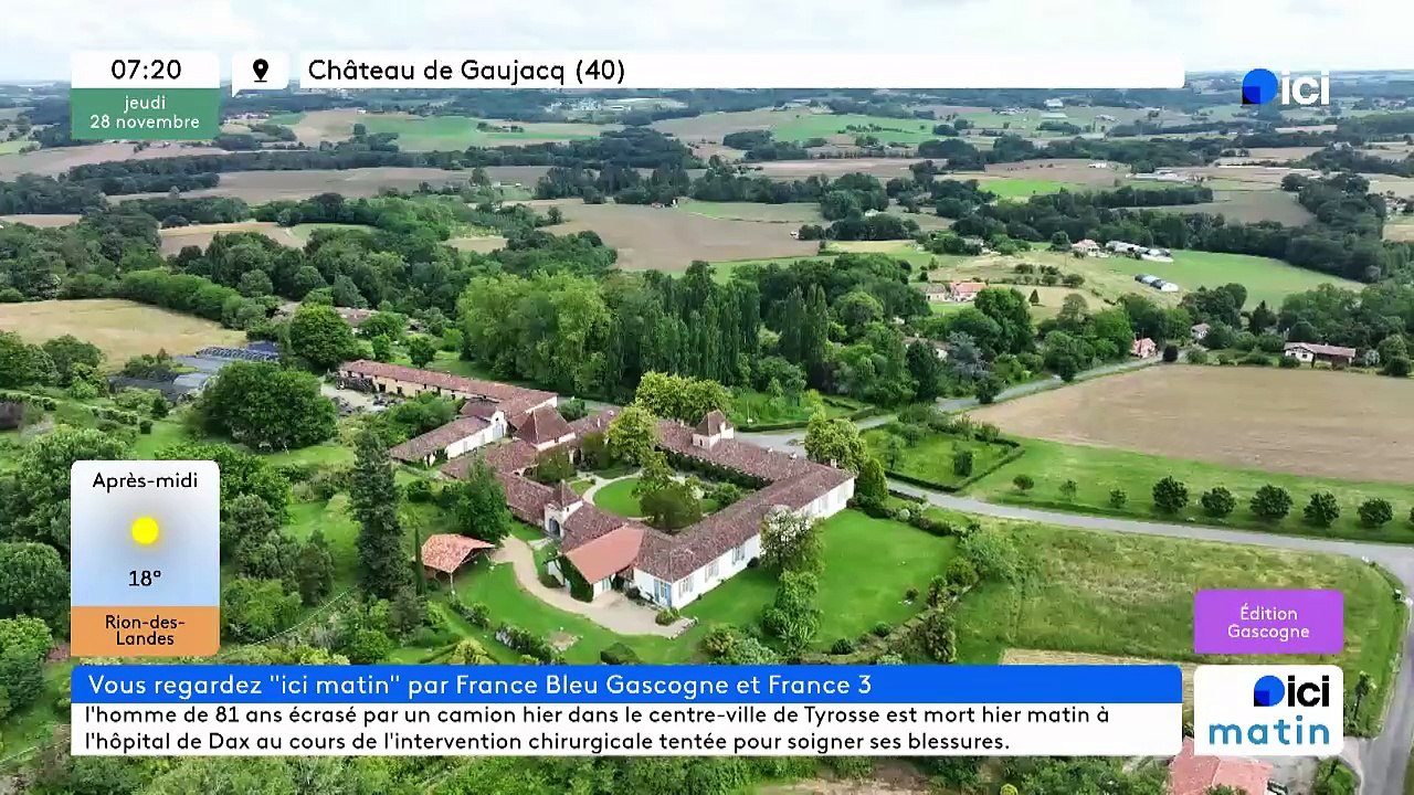 28/11/2024 - ICI Matin France Bleu Gascogne en vidéo