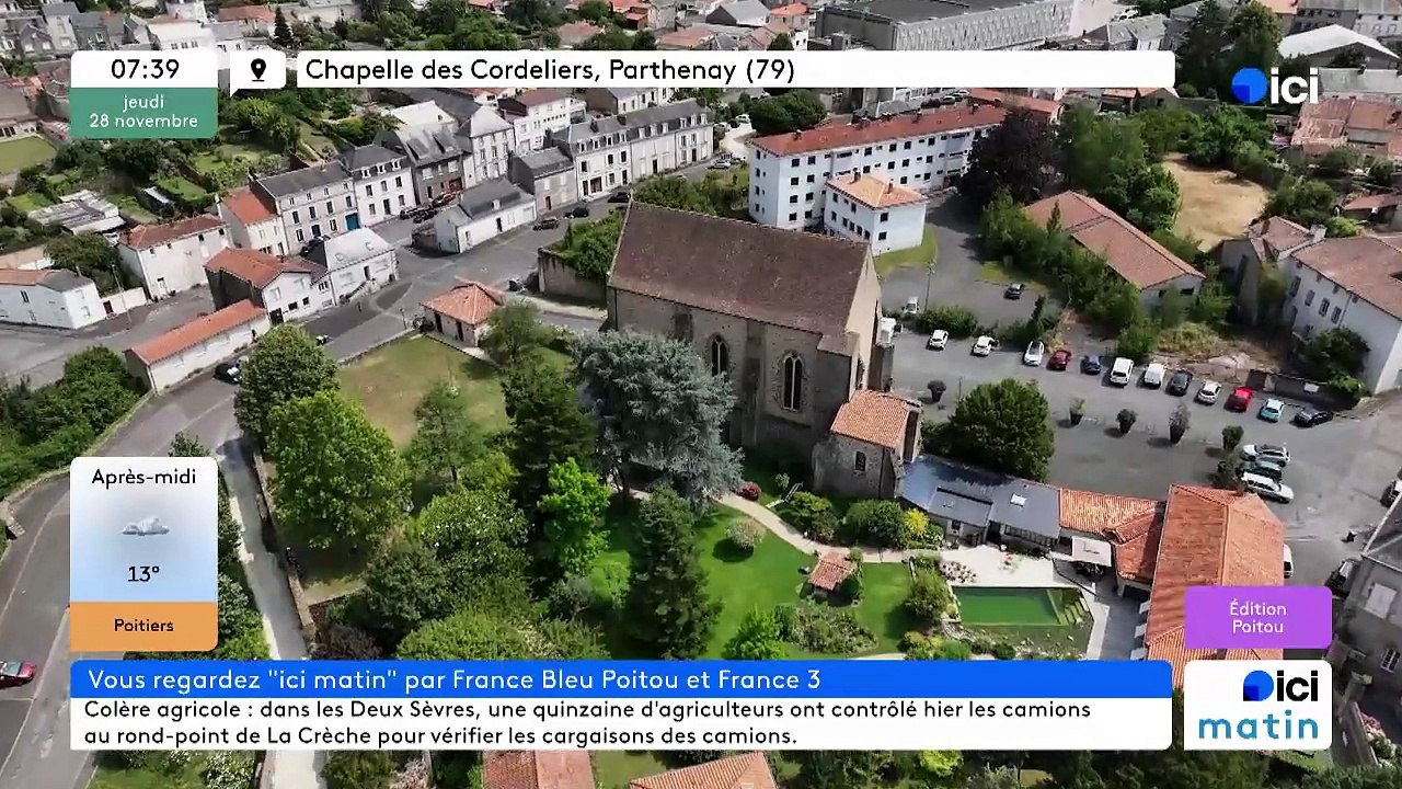 28/11/2024 - ICI Matin France Bleu Poitou en vidéo