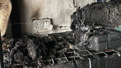 "Our vacuum's lithium battery exploded - we could have died in the fire"