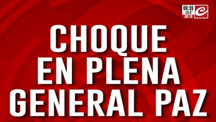 Choque en plena avenida General Paz provoca importantes demoras