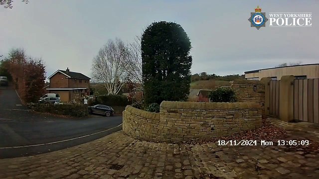 West Yorkshire Police CCTV footage of man's attempted Kirklees burglary