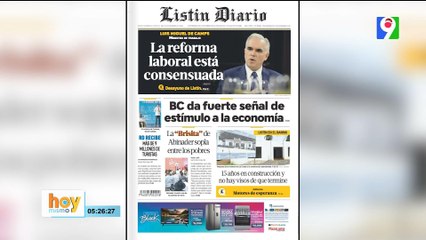 Titulares prensa dominicana jueves 28 de noviembre 2024 | Hoy Mismo