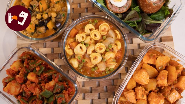 MENÚ SEMANAL de INVIERNO | Receta de HUEVOS a la escocesa, de CURRY de garbanzos, de MARMITAKO Y MÁS