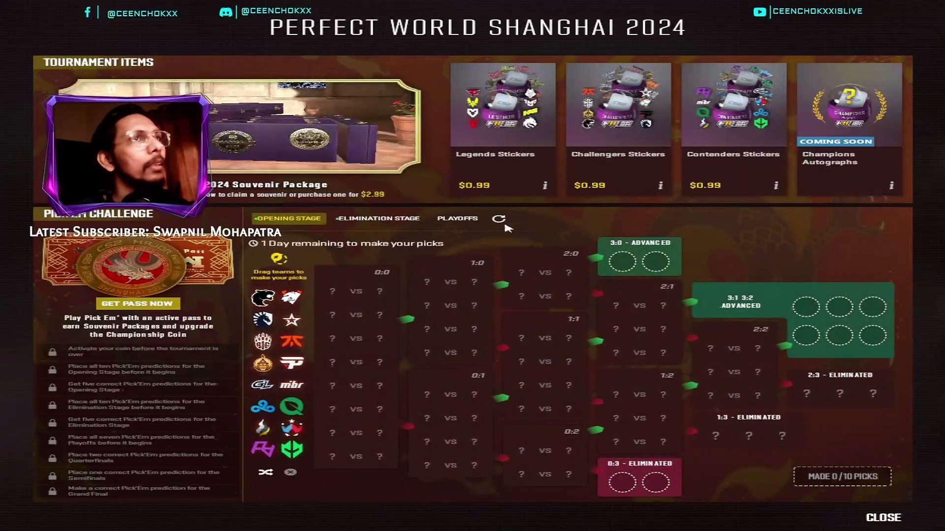 CS2 Shangai Major 2024 Pick Em Challenge
