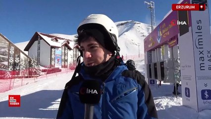 Önemli kayak merkezlerinden birisi olan Palandöken'de sezon erken açıldı