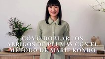 Cómo doblar los abrigos de plumas con el método de Marie Kondo