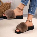 Women's Plus Size Round Head Thick Bottom Home Slippers
