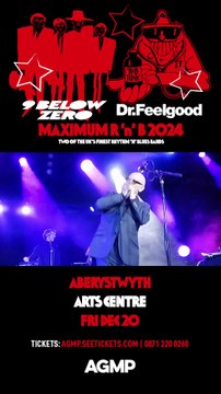 Dr Feelgood and Nine Below Zero are coming to Aberystwyth