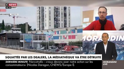 Désormais inutilisable car squattée par des dealers, la toute nouvelle médiathèque de Nîmes va être détruite faute de parvenir à rétablir le calme dans le quartier entre fusillades et trafic de drogue - VIDEO