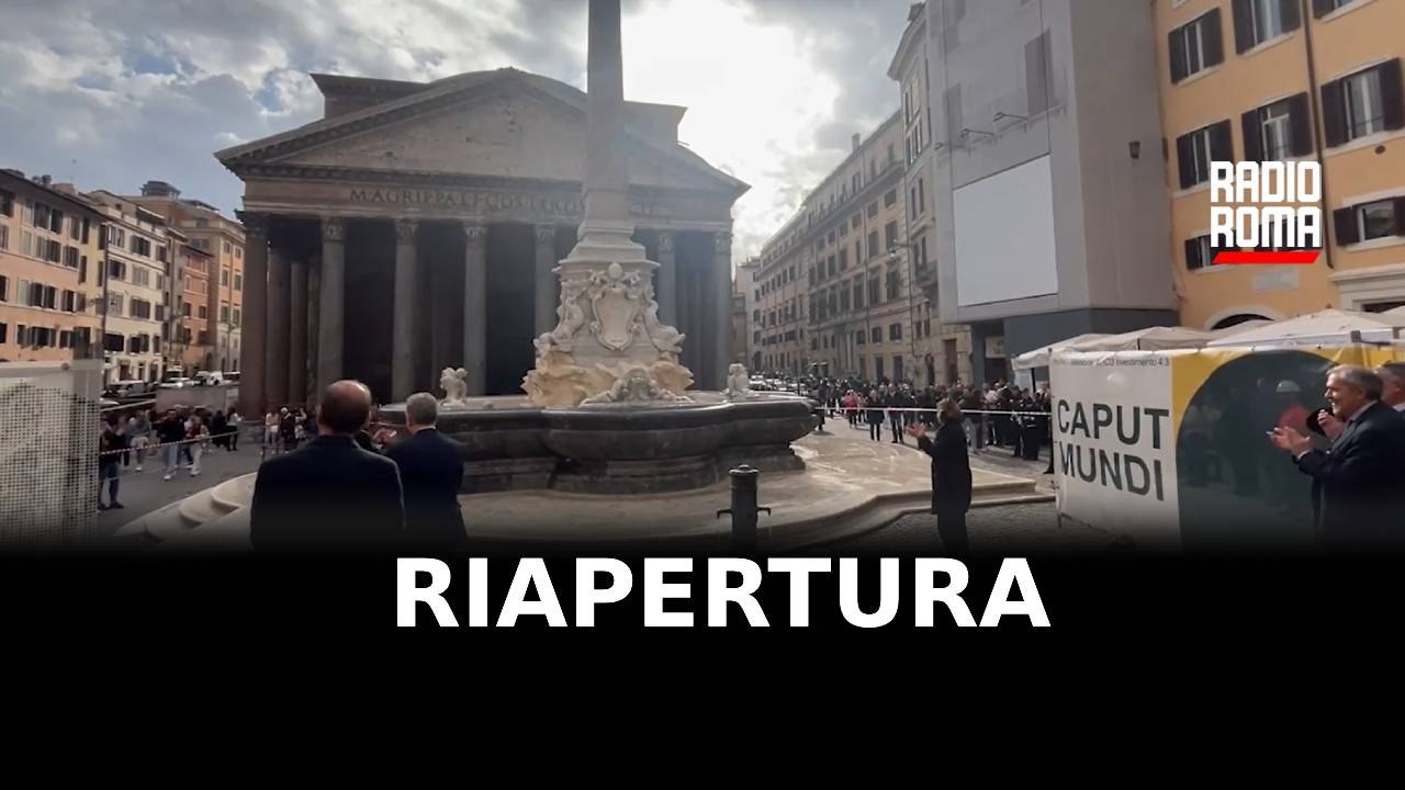Giubileo, Gualtieri riapre fontane Pantheon e Piazza Navona