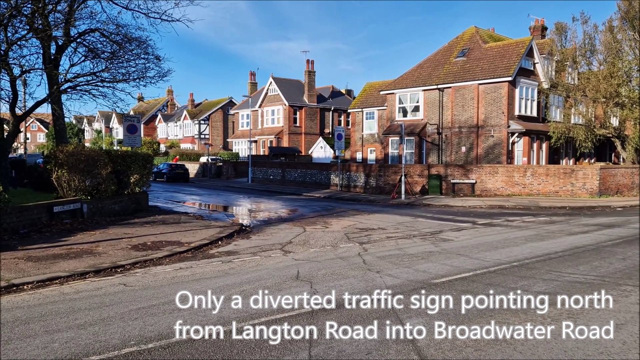 Chaos caused by closure of rat-run road near Worthing station due to poor signage