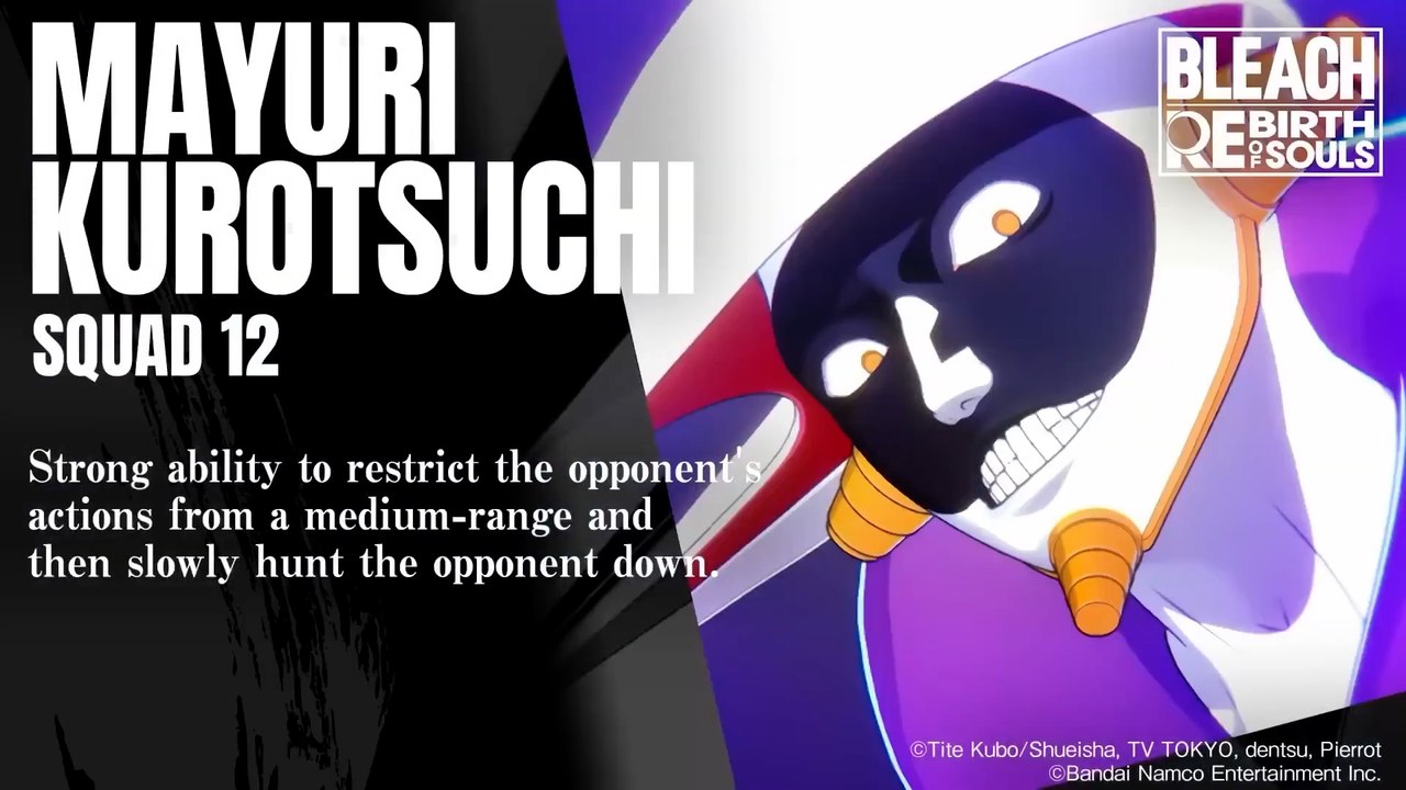 Bleach Rebirth of Souls Official Mayuri Kurotsuchi Character Trailer