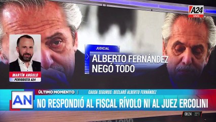 Causa seguros: declaró Alberto Fernández, negó las acusaciones y presentó un escrito