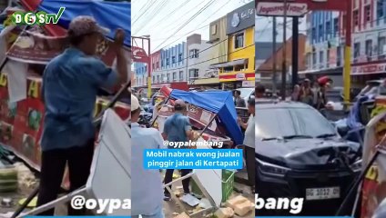 Tabrakan Maut di 1 Ulu Palembang: Warung Ayam Geprek Hancur