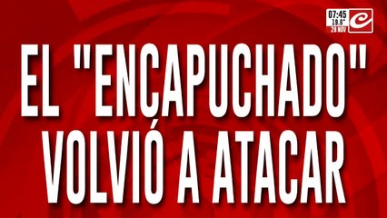 El "encapuchado" volvió a atacar y se llevó la recaudación de un comercio