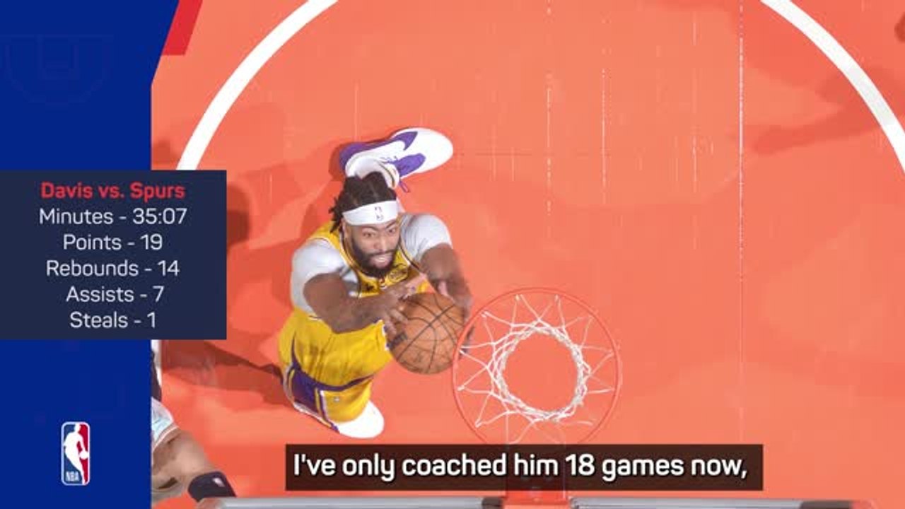 Anthony Davis was a 'monster' in Lakers win - Redick