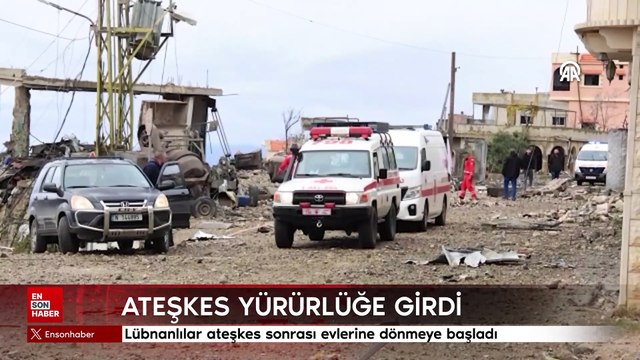 Lübnanlılar ateşkes sonrası evlerine dönmeye başladı
