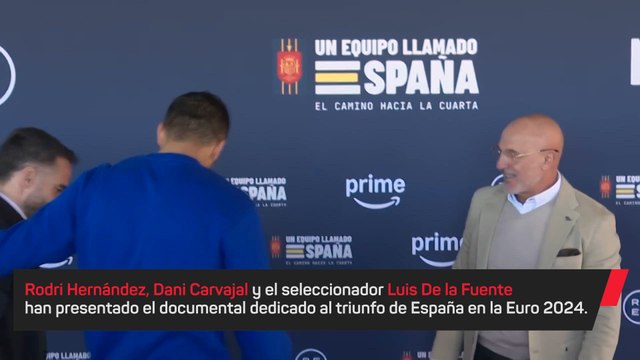 Rodri Hernández, Carvajal y De la Fuente presentan el documental de la victoria de España en la Eurocopa