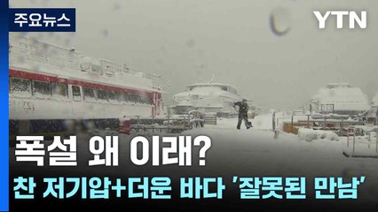 폭설 왜 이래?...찬 저기압+더운 바다 '잘못된 만남' / YTN