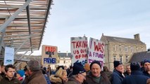 Scotsman Politics: Hundreds of farmers protest at the Scottish Parliament over recent tax rises