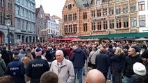 Hearts fans in Bruges