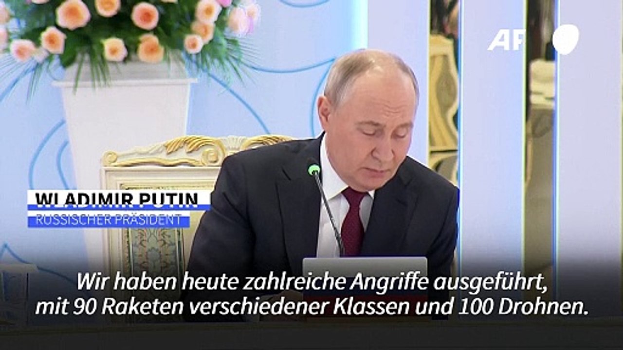 Putin: Angriffe in der Ukraine waren Vergeltung für Einsatz von US-Waffen