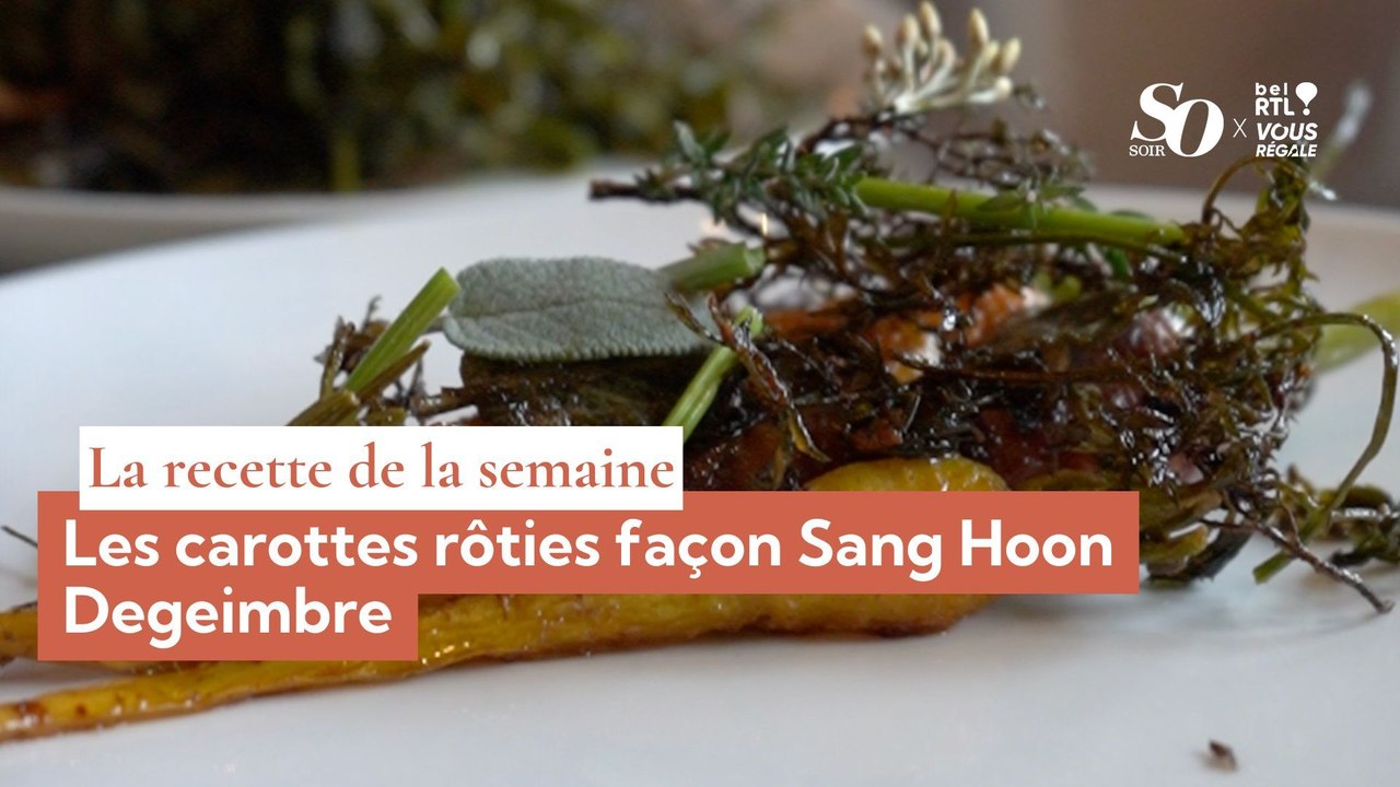 La recette de la semaine : les carotte rôties façon Sang Hoon Degeimbre