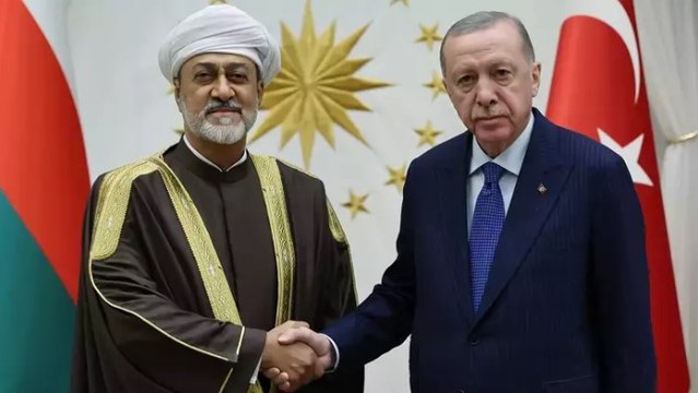 Cumhurbaşkanı Erdoğan, Umman Sultanı Heysem bin Tarık ile bir araya geldi