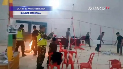 Seorang Pria Bakar Kotak Suara TPS Pilkada 2024 di Jambi, Polisi Selidiki Motifnya