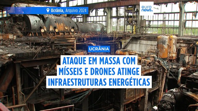 Explosões e cortes de energia de emergência em toda a Ucrânia após ataque russo