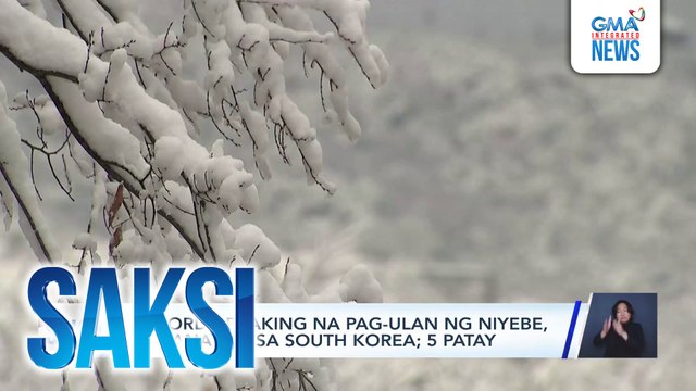 Record-breaking na pag-ulan ng niyebe, naranasan sa South Korea; 5 patay | Saksi