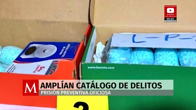 Senado aprueba reforma para ampliar catálogo de delitos con prisión preventiva oficiosa.