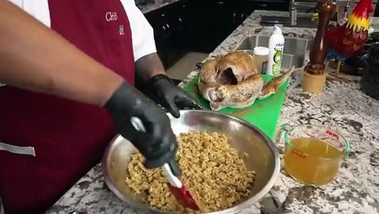 Best Brined and Roasted Thanksgiving Turkey with Stuffing You'll Ever Have!