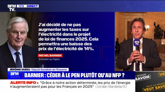 Baisse des taxes sur l'électricité: Toute décision prise par le Premier ministre, qui répond aux alertes que nous faisions de ne pas taxer, nous la soutiendrons , indique Jérôme Guedj, député PS