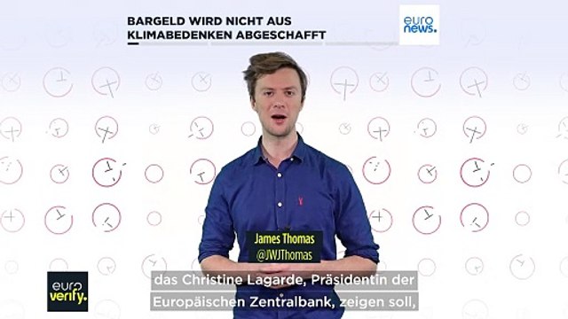Nein, Christine Lagarde will das Bargeld nicht abschaffen, um den Klimawandel zu bekämpfen