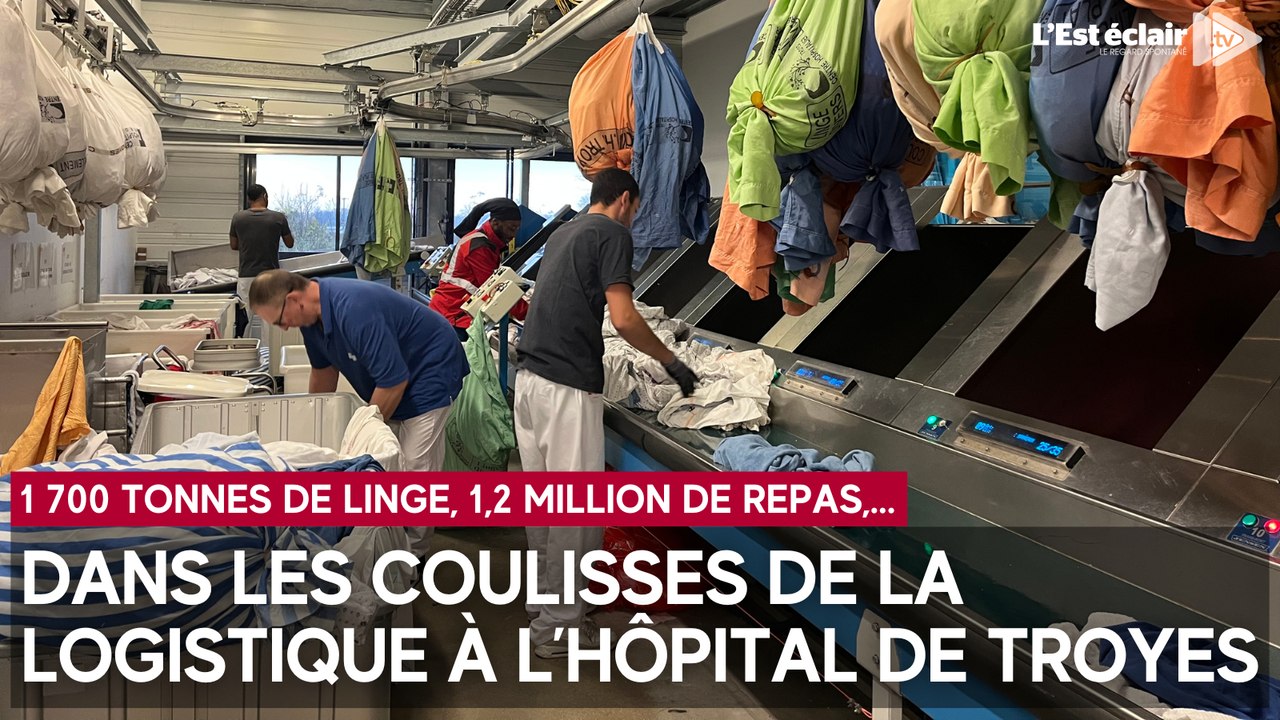 1 700 tonnes de linge, 1 200 000 repas : au cœur de logistique de l’hôpital de Troyes