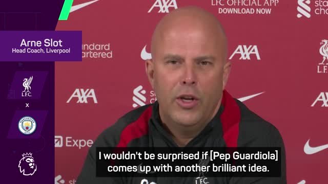 Slot backs Guardiola to come up with brilliant new idea