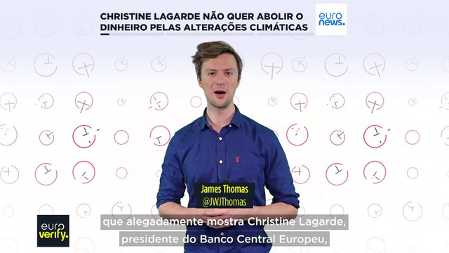 Não, Christine Lagarde não quer acabar com o dinheiro para combater as alterações climáticas