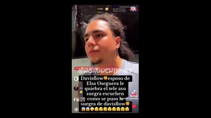 Davis Flow le hace pedazos el plasma a la mamá de Elsa Oseguera