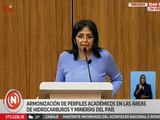 Min. Delcy Rodríguez: Los centros de poder occidentales quieren controlar las reservas venezolanas