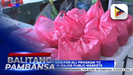 Kadiwa Rice-for-All program to roll out in major public markets