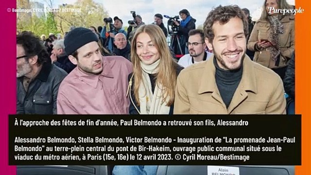Paul Belmondo entouré de son fils et son petit-fils malgré la tempête familiale pour un beau moment à l'approche de Noël