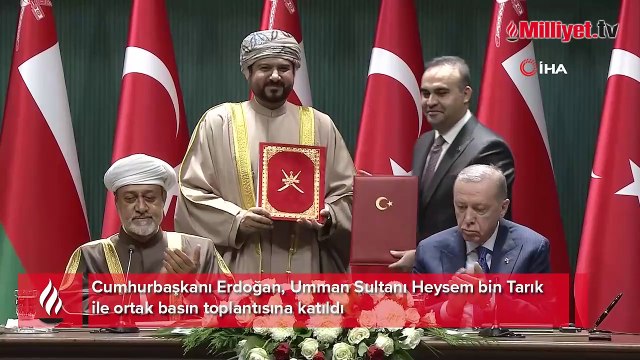 Umman Sultanı Türkiye'de! Erdoğan'dan Gazze'de ateşkes çağrısı