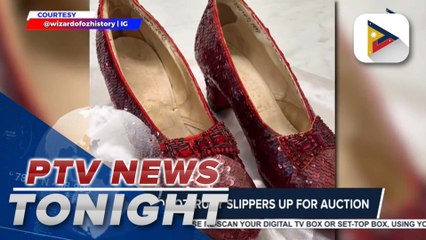 'The Wizard of Oz' ruby slippers up for auction