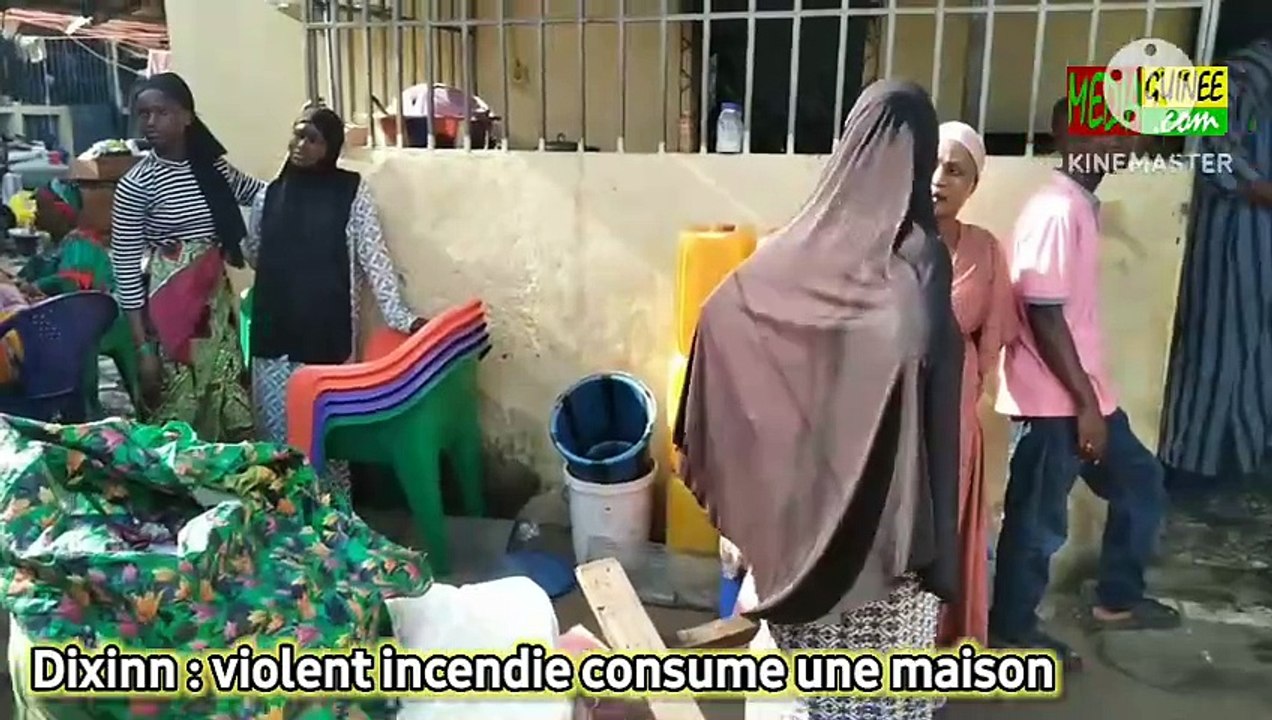 Dixinn : violent incendie consume une maison