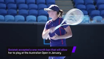 Swiatek describes doping ban as toughest battle she's faced