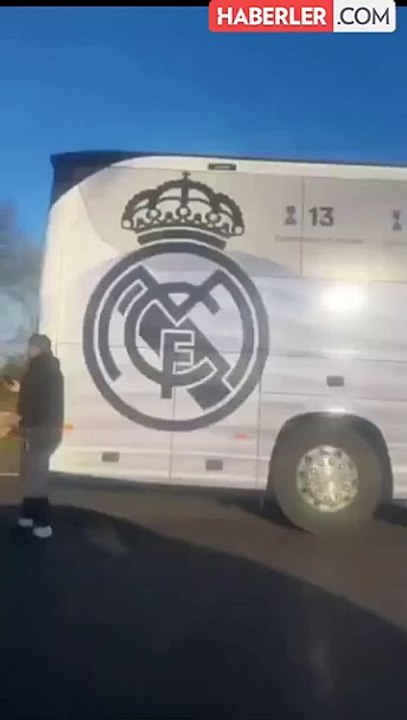 Real Madrid'in takım otobüsü kaza yaptı